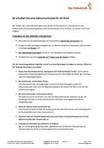 Information zur Geburtsanmeldung download
